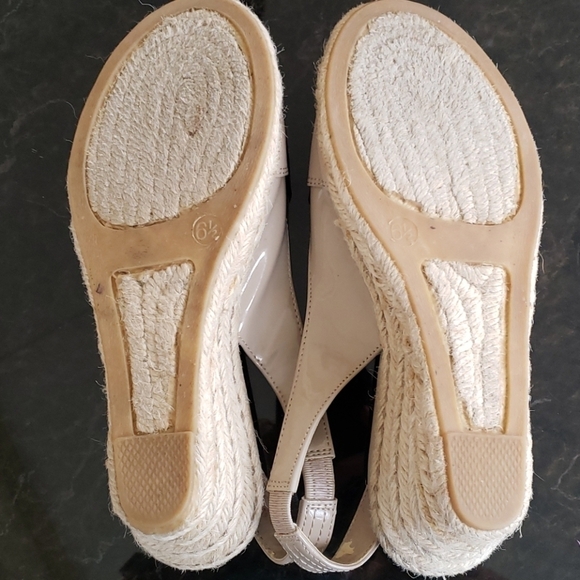 ELLEN Tracy Espedrilles" Keeffe" Nude 6.5m GUC - Picture 5 of 10